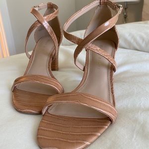 Kelly & Katie Nude Heeled Sandals